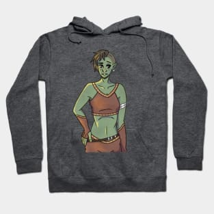 Orc Woman Portriat Hoodie